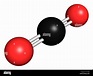 Molécula de dióxido de carbono Fotografía de stock - Alamy