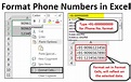 Format Phone Numbers In Excel | How to Format Phone Numbers?