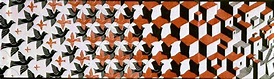 Metamorphosis II excerpt 5 - M.C. Escher - WikiArt.org - encyclopedia ...