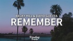Becky Hill & David Guetta - Remember (Lyrics) - YouTube