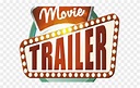 Movie Clipart Movie Trailer - Movie Trailer Channel Art - Png Download ...