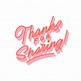 Thanks For Sharing Thank You Sticker by Saori Kasai for iOS & Android ...