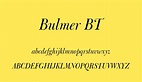 Bulmer BT font - Bulmer BT font download