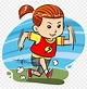 Running Cartoon Clip Art - Girl Running Cartoon - Free Transparent PNG ...
