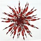 Zauberperle Bastel-Set, Ruby Red, Größe des Sterns ca. Ø 15 cm | Glass ...