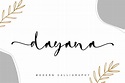 Dayana Font by Stefani Letter · Creative Fabrica