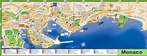 Mapa do Mónaco: mapa offline e mapa detalhado da cidade do Mónaco