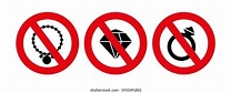 1,072 No jewelry sign Images, Stock Photos & Vectors | Shutterstock