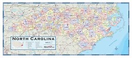 North Carolina Counties Wall Map by Maps.com - MapSales