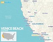 Map of Venice Beach, California - Live Beaches