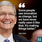 Tim Cook quote. | Quotes by famous people, Innovation quotes, Brainy quotes