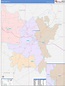 Lenoir County, NC Wall Map Color Cast Style by MarketMAPS - MapSales