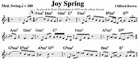 Joy Spring Jazz Script? Buy the transcription of Toots Thielemans here!