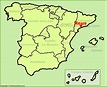 Reus location on the Spain map