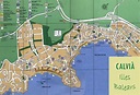 Map of Calvia map for planning your holiday in calvia, Mallorca spain