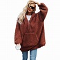 Aliexpress.com : Buy Thickened Loose Fur Cardigan Zipper with Pocket ...