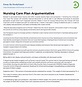 Nursing Care Plan Argumentative Essay Example | StudyHippo.com