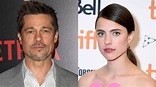 Brad Pitt Hugs Co-Star Margaret Qualley on 'Once Upon a Time in ...