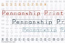 Penmanship Print Font Download - Fonts4Free