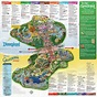 A Map of Disney's twin parks: Disneyland and California adventure ...