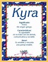 Kyra (Nombre) - Significado de Kyra
