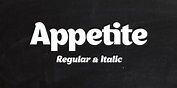 Appetite Font - Free Font