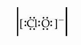 Draw the lewis structure of the hypochlorite ion, . include lone pairs ...