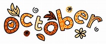 October Month of the Year Doodle Text Lettering 3272360 Vector Art at ...