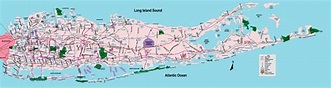 Mapa de Long Island: mapa en línea y mapa detallado de la ciudad de ...
