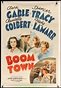 BOOM TOWN MOVIE POSTER Style D 27x41 LB VF CLARK GABLE SPENCER TRACY ...