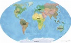 World Map With 7 Continents And Countries - United States Map