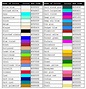 FREE 5+ Sample CSS Color Chart Templates in PDF | MS Word