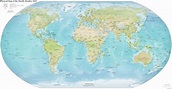 World large detailed political and relief map. Large detailed political ...