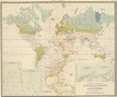 An 1856 map showing geographic distribution of health and disease ...