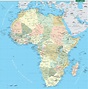 Carte de l'Afrique - Cartes sur le continent Africains, pays, relief ...