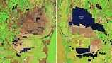 Tulare Lake from space: See before & after images from NASA | Modesto Bee