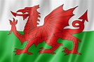 Bandera de gales, reino unido | Foto Premium
