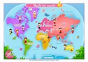 Carte du monde à imprimer - Voyages - Cartes