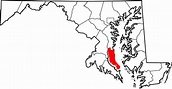 File:Map of Maryland highlighting Calvert County.svg - Southern ...