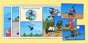 Room on the Broom Story Sequencing Cards 4 per A4 | Room on the broom ...