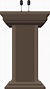 Wooden podium tribune vector illustration isolated on white 9313652 PNG