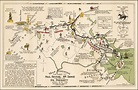 Map Showing The Rides of Paul Revere, Wm. Dawes and Dr. Prescott April ...