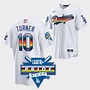 Justin Turner Dodgers LGBTQ Pride Night 2022 White Jersey