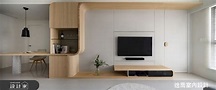 旋轉電視牆設計，客廳臥室都能舒適追劇！20 坪木系北歐宅一個人生活也精彩