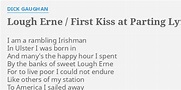 "LOUGH ERNE / FIRST KISS AT PARTING" LYRICS by D*** GAUGHAN: I am a ...