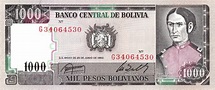 1000 Pesos Bolivianos - Bolivia – Numista