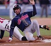 A beautiful day, Kenny Lofton in action ... what a steal: Cleveland ...