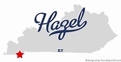 Map of Hazel, KY, Kentucky