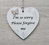 I'm Sorry Please Forgive Me... Apology Wooden Plaque/sign - Etsy