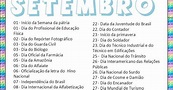 ♥¸¸*♥`*ESPAÇO APRENDENTE**´¯`*♥**´¯`*♥**: DATAS COMEMORATIVAS DE SETEMBRO